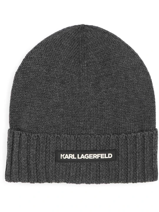 Zdjęcie produktu Karl Lagerfeld Kids Czapka w kolorze antracytowym rozmiar: 176