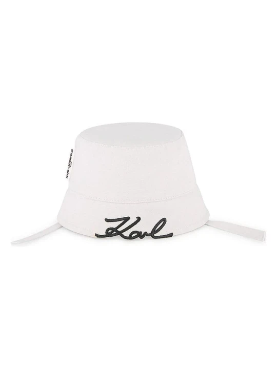 Zdjęcie produktu Karl Lagerfeld Kids Kapelusz przeciwsłoneczny w kolorze białym rozmiar: 42 cm