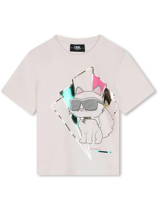 Zdjęcie produktu Karl Lagerfeld Kids Koszulka w kolorze białym rozmiar: 164