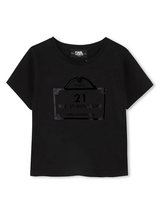 Zdjęcie produktu Karl Lagerfeld Kids Koszulka w kolorze czarnym rozmiar: 152
