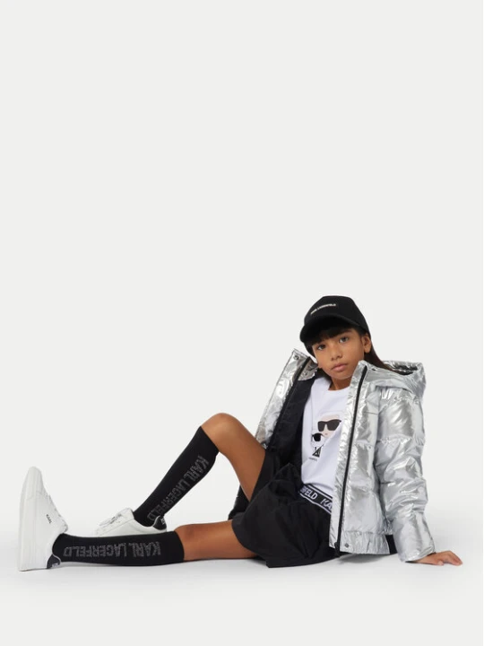 Zdjęcie produktu Karl Lagerfeld Kids Kurtka zimowa Z30233 D Srebrny Regular Fit