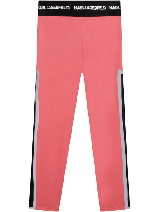 Zdjęcie produktu Karl Lagerfeld Kids Legginsy w kolorze różowym rozmiar: 152