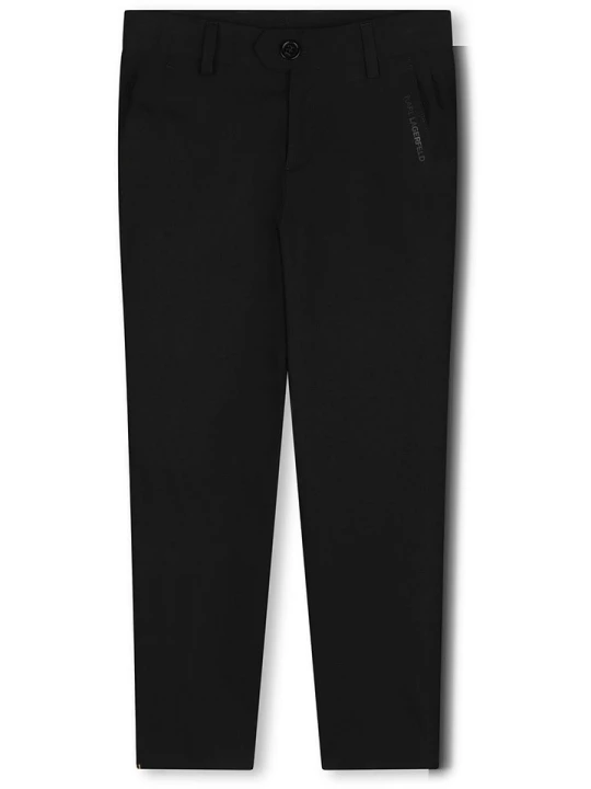 Zdjęcie produktu Karl Lagerfeld Kids Spodnie chino w kolorze czarnym rozmiar: 128