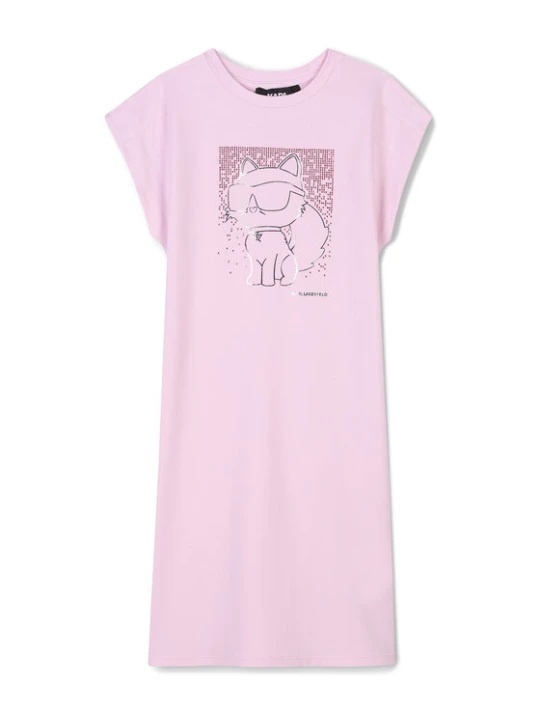 Zdjęcie produktu Karl Lagerfeld Kids Sukienka codzienna Z30456 M Różowy Regular Fit
