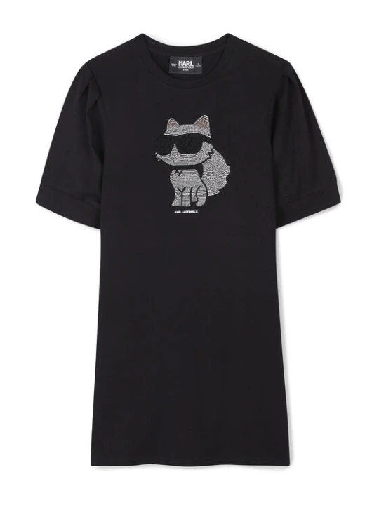 Zdjęcie produktu Karl Lagerfeld Kids Sukienka codzienna Z30458 M Czarny Regular Fit
