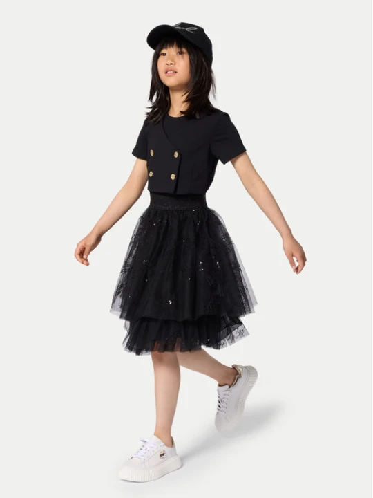 Zdjęcie produktu Karl Lagerfeld Kids Sukienka codzienna Z31142 S Czarny Regular Fit
