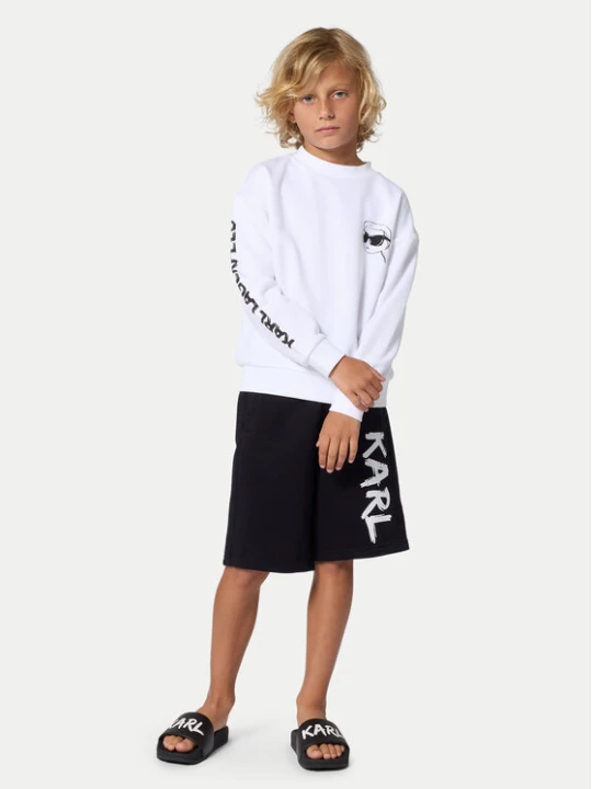 Zdjęcie produktu Karl Lagerfeld Kids Szorty sportowe Z31082 S Czarny Loose Fit