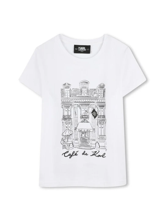 Zdjęcie produktu Karl Lagerfeld Kids T-Shirt Z30494 D Biały Regular Fit