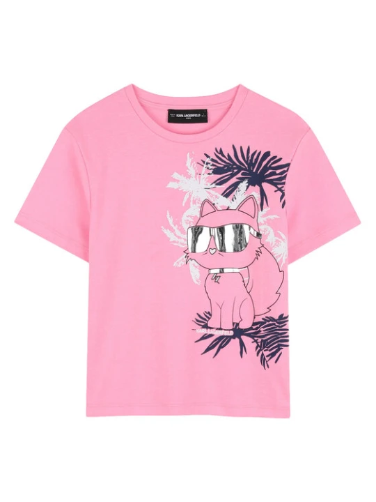 Zdjęcie produktu Karl Lagerfeld Kids T-Shirt Z31161 D Różowy Regular Fit