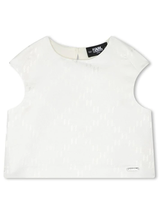 Zdjęcie produktu Karl Lagerfeld Kids Top w kolorze białym rozmiar: 164