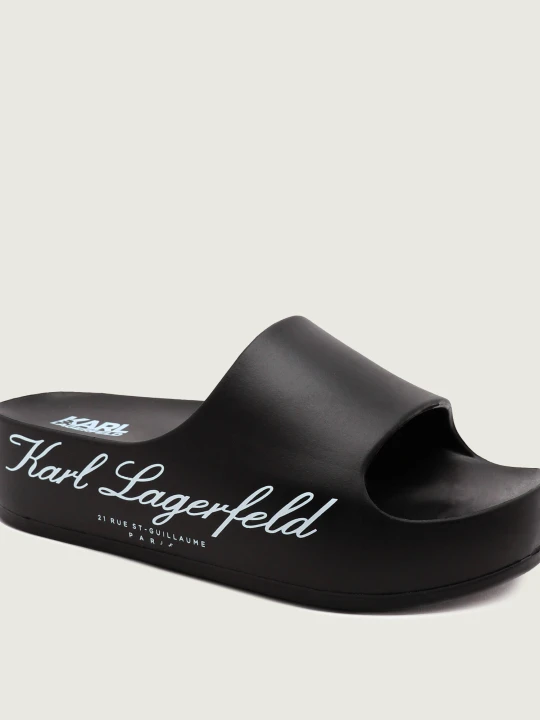 Zdjęcie produktu Karl Lagerfeld Klapki KOBO II Hotel Logo Slide czarny