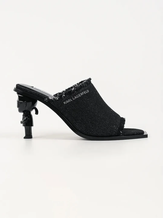Zdjęcie produktu Karl Lagerfeld klapki mules damskie Karl Nft Heel czarny