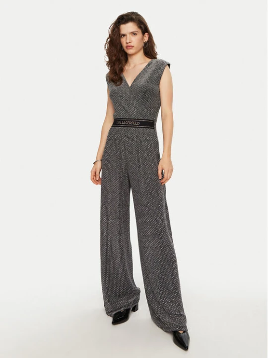 Zdjęcie produktu KARL LAGERFELD Kombinezon A1W13029 Szary Regular Fit