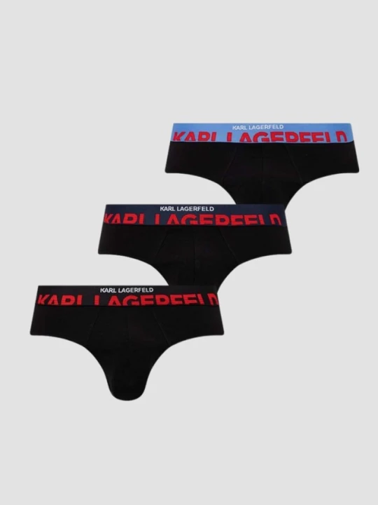 Zdjęcie produktu KARL LAGERFELD Komplet czarnych slipów 3PACK, Rozmiar S