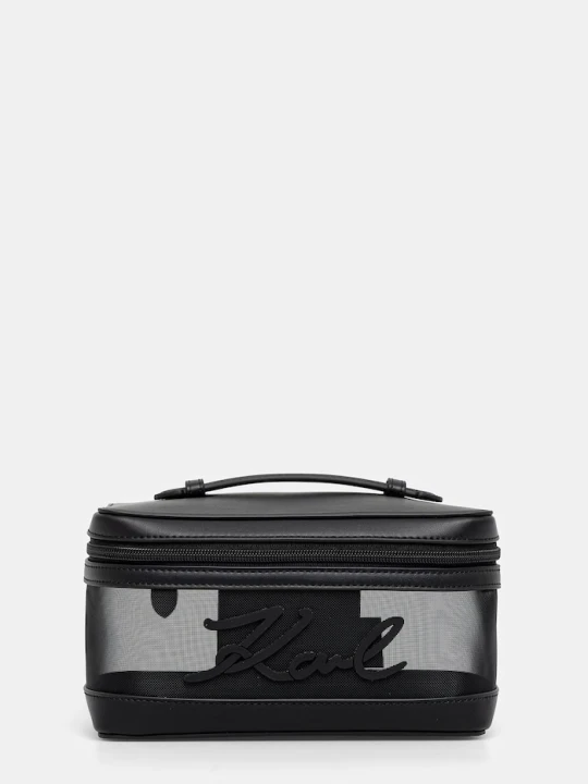Zdjęcie produktu Karl Lagerfeld kosmetyczka damska K/SIGNATURE czarny