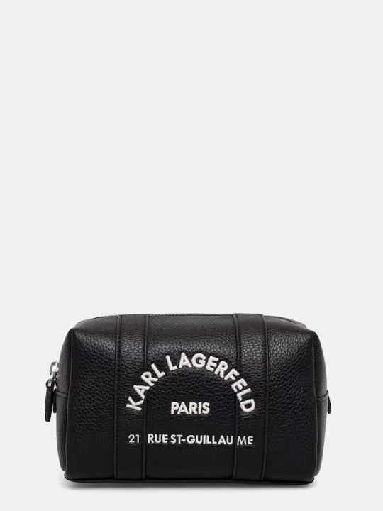 Zdjęcie produktu Karl Lagerfeld kosmetyczka damska z imitacji skóry K / RSG czarny