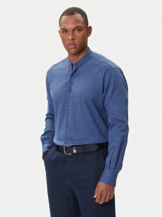 Zdjęcie produktu KARL LAGERFELD Koszula 605035 552627 Granatowy Regular Fit