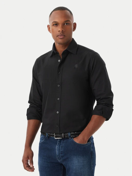 Zdjęcie produktu KARL LAGERFELD Koszula 605192 561784 Czarny Modern Fit