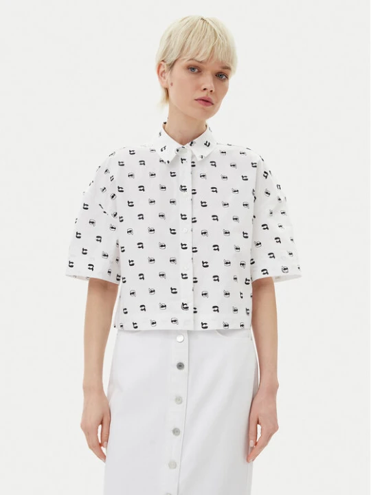 Zdjęcie produktu KARL LAGERFELD Koszula A2W11033 Biały Relaxed Fit