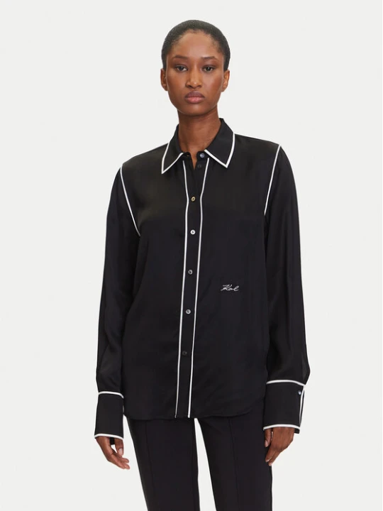 Zdjęcie produktu KARL LAGERFELD Koszula A3W11012 Czarny Regular Fit