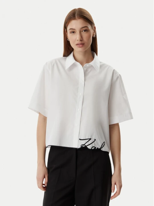 Zdjęcie produktu KARL LAGERFELD Koszula B2W11017 Biały Loose Fit