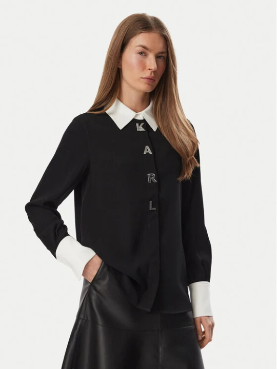 Zdjęcie produktu KARL LAGERFELD Koszula B4W11010 Czarny Regular Fit