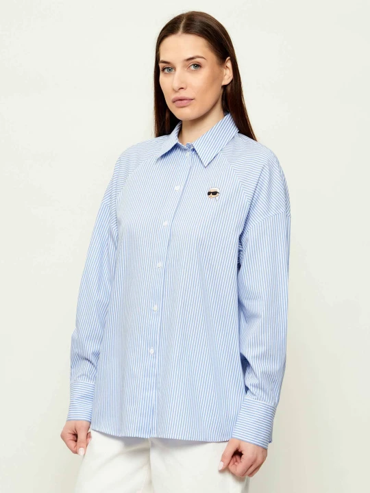 Zdjęcie produktu Karl Lagerfeld Koszula ikon | Loose fit niebieski