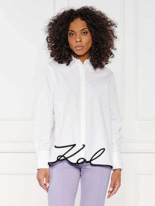 Zdjęcie produktu Karl Lagerfeld Koszula karl hem signature shirt | Regular Fit biały
