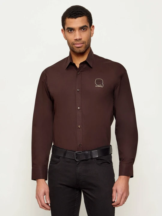 Zdjęcie produktu Karl Lagerfeld Koszula | Loose fit brązowy