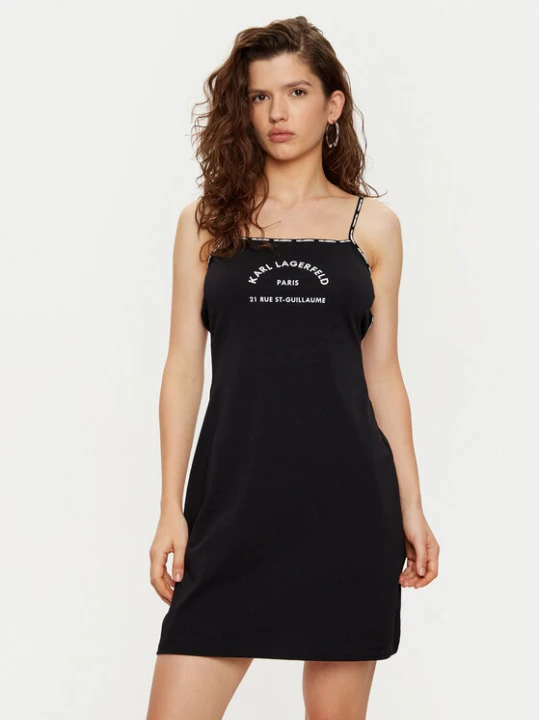 Zdjęcie produktu KARL LAGERFELD Koszula nocna A1W46081 Czarny Regular Fit