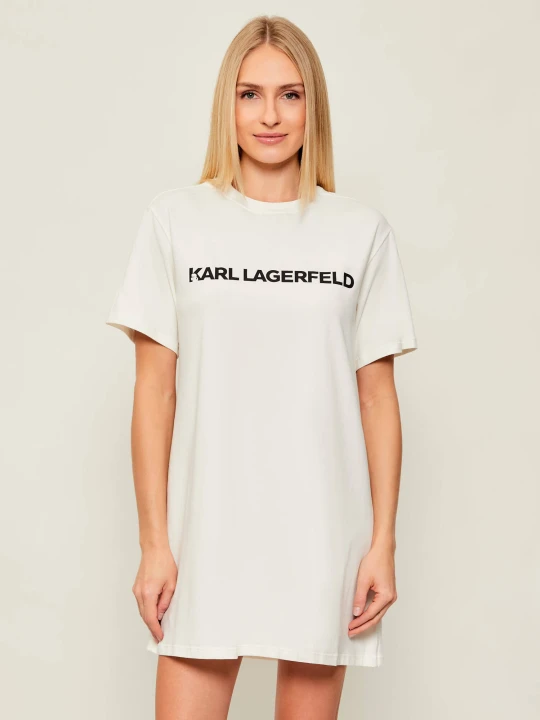 Zdjęcie produktu Karl Lagerfeld Koszula nocna | Loose fit kremowy
