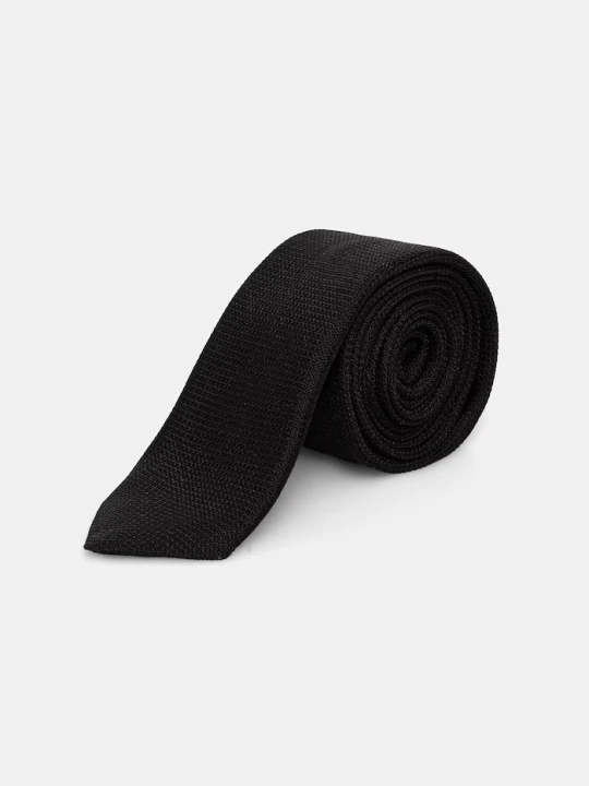 Zdjęcie produktu Karl Lagerfeld krawat męski z jedwabiem czarny