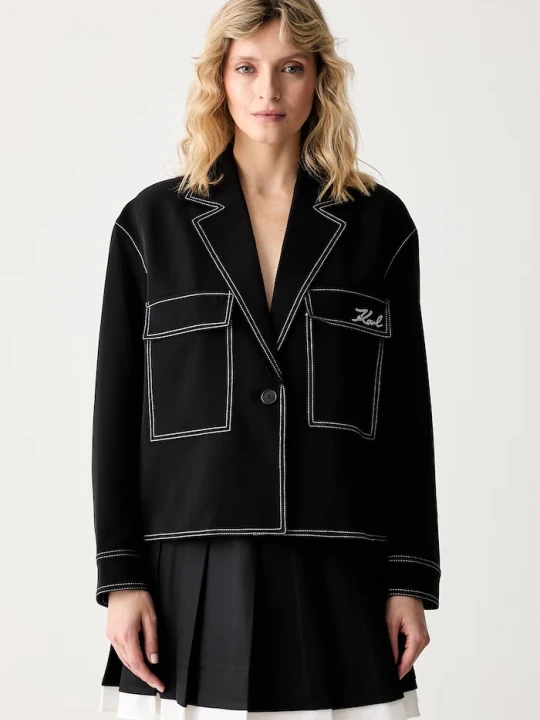 Zdjęcie produktu Karl Lagerfeld krótka kurtka damska czarny