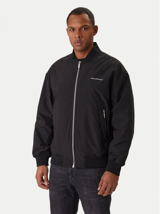 Zdjęcie produktu KARL LAGERFELD Kurtka bomber 505005 561533 Czarny Regular Fit