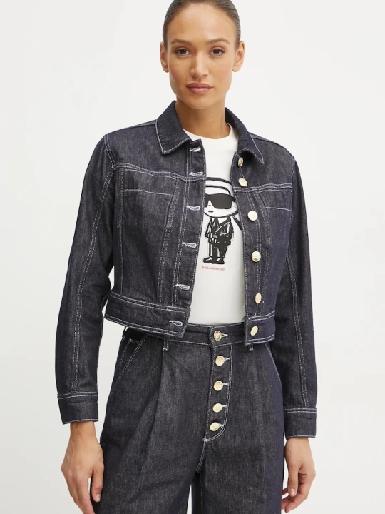 Zdjęcie produktu Karl Lagerfeld kurtka jeansowa granatowy