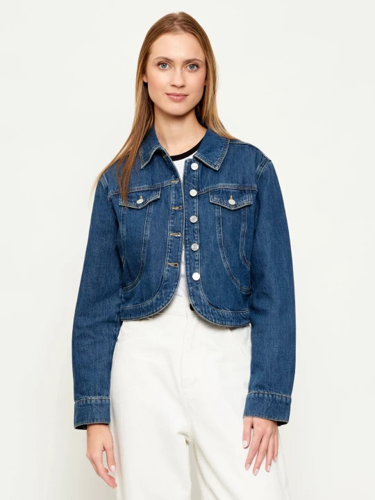 Zdjęcie produktu Karl Lagerfeld Kurtka jeansowa Fashion | Cropped Fit niebieski