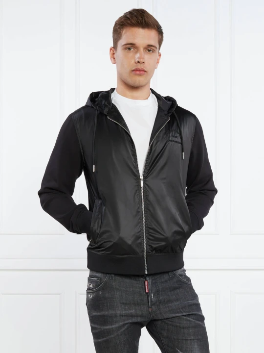Zdjęcie produktu Karl Lagerfeld Kurtka SWEAT HOODY JACKET | Regular Fit czarny
