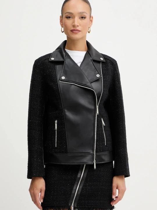Zdjęcie produktu Karl Lagerfeld kurtka z dodatkiem wełny czarny