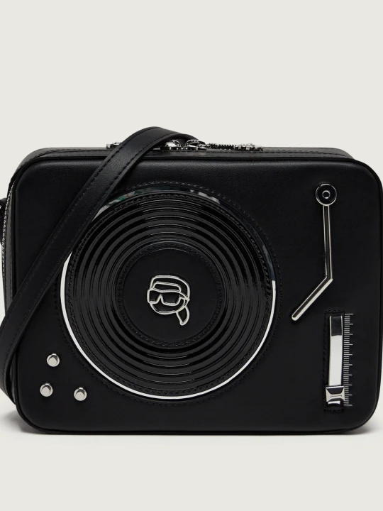 Zdjęcie produktu Karl Lagerfeld Listonoszka Ikon Novelty Turntable czarny
