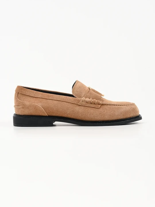 Zdjęcie produktu Karl Lagerfeld loafersy damskie zamszowe Mia beżowy