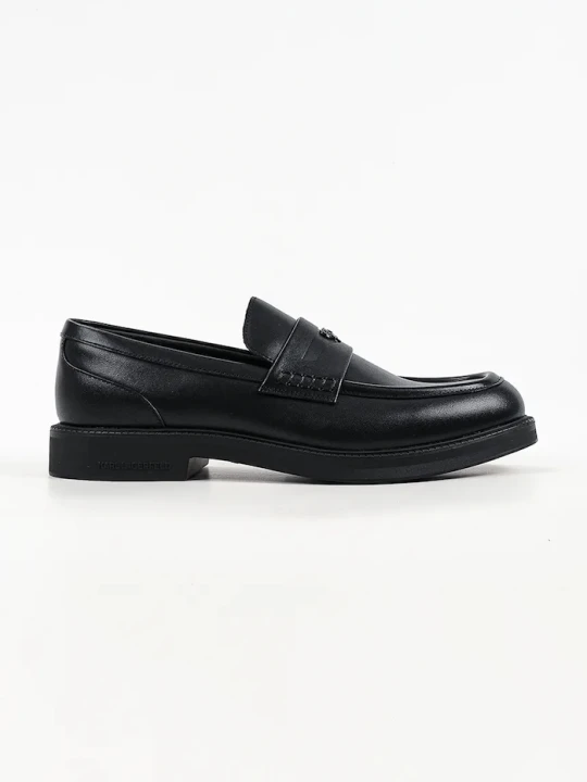 Zdjęcie produktu Karl Lagerfeld loafersy męskie skórzane Kai czarny
