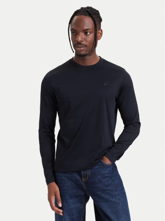 Zdjęcie produktu KARL LAGERFELD Longsleeve 755002 564200 Granatowy Regular Fit