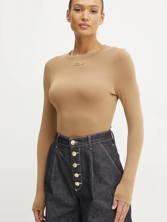 Zdjęcie produktu Karl Lagerfeld longsleeve beżowy