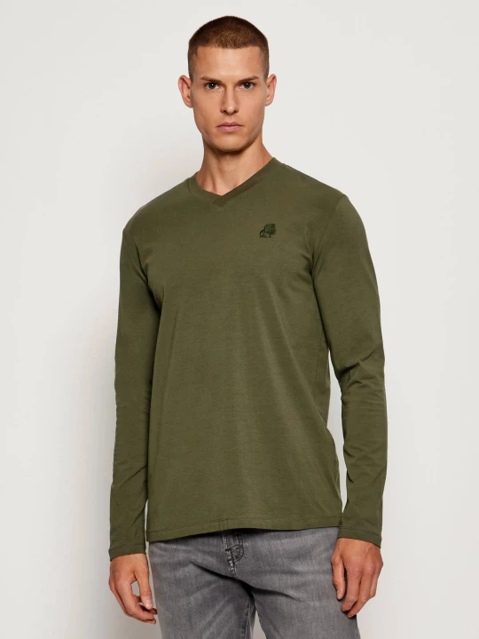 Zdjęcie produktu Karl Lagerfeld Longsleeve | Regular Fit oliwkowy