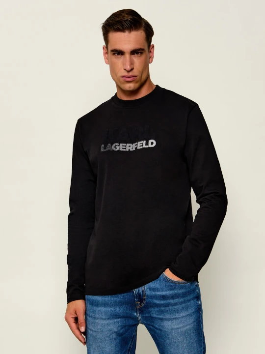 Zdjęcie produktu Karl Lagerfeld Longsleeve | Regular Fit czarny