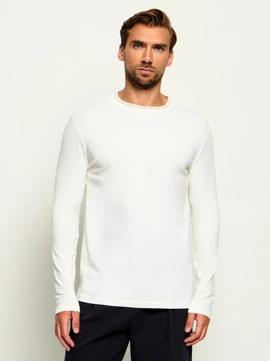 Zdjęcie produktu Karl Lagerfeld Longsleeve | Regular Fit ecru