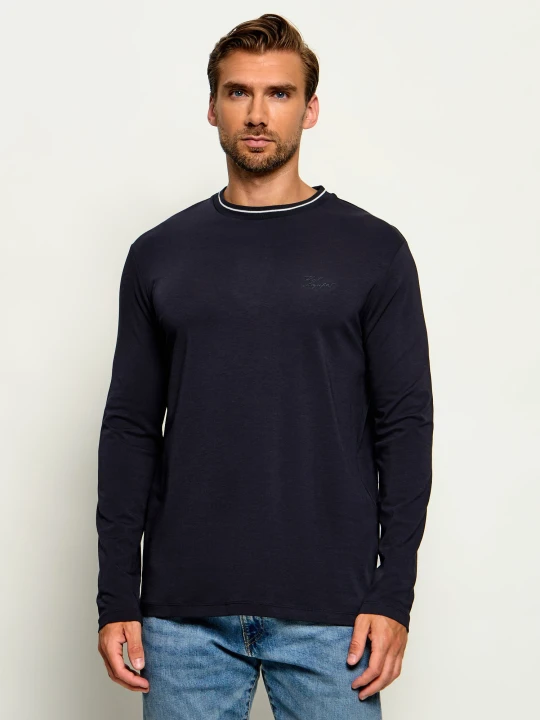 Zdjęcie produktu Karl Lagerfeld Longsleeve | Regular Fit granatowy