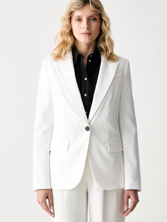 Zdjęcie produktu Karl Lagerfeld marynarka jednorzędowa beżowy
