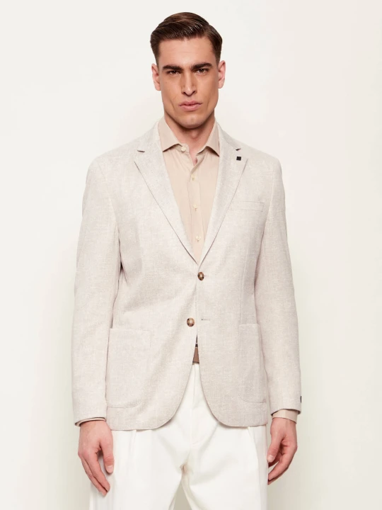 Zdjęcie produktu Karl Lagerfeld Marynarka | Regular Fit beżowy