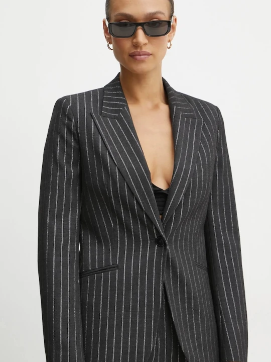 Zdjęcie produktu Karl Lagerfeld marynarka z domieszką wełny szary